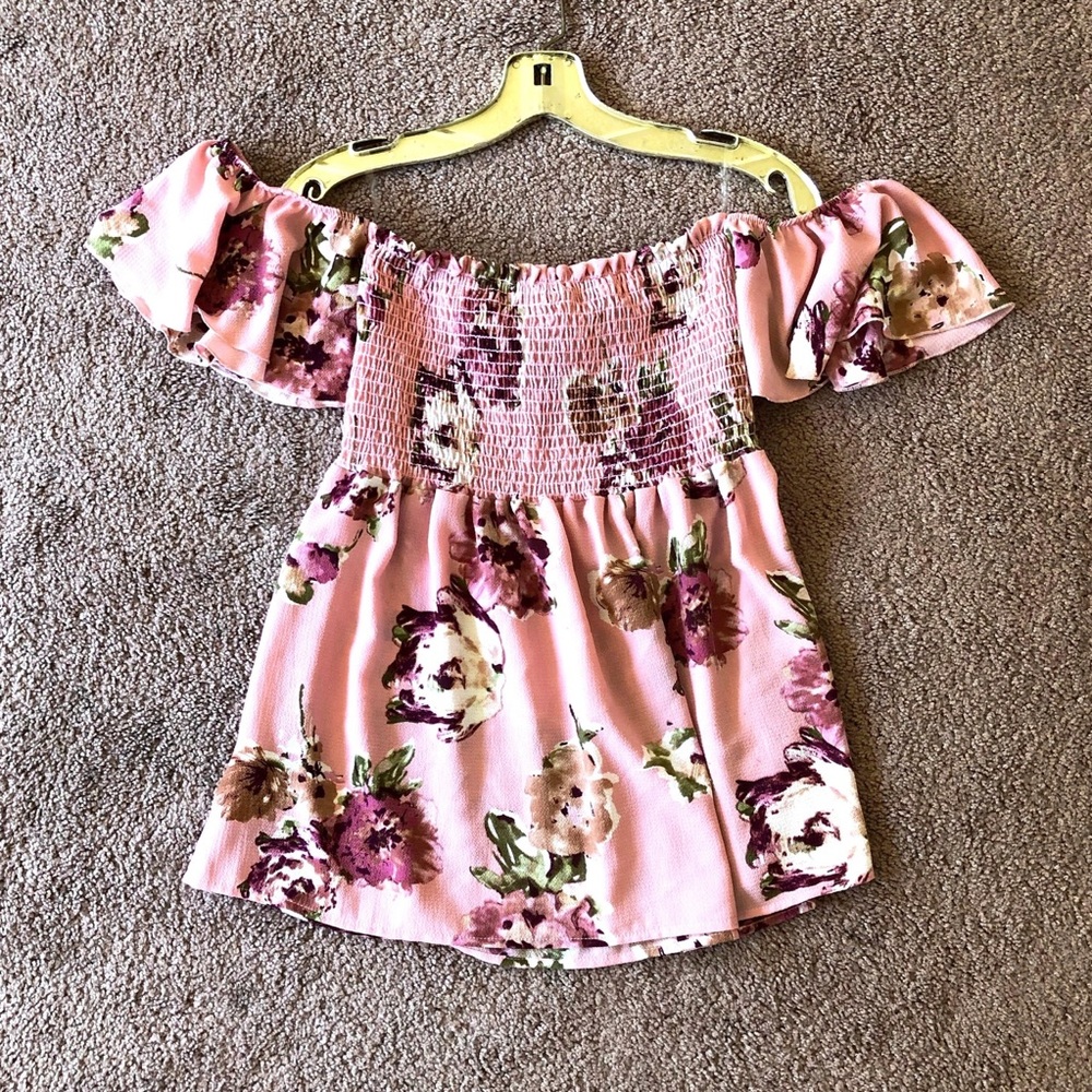 Floral Off the Shoulder Top